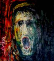 Angst - malt av Erling Jensen.